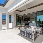 3048 Blue Cypress Lane exterior covered patio and kitchen