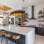 3048 Blue Cypress Lane modern rustic kitchen render