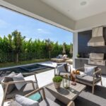 3096 blue Cypress exterior kitchen patio and pool