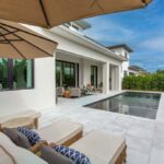 3096 blue Cypress exterior view patio pool